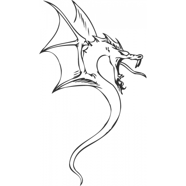 Autocollant / Sticker dragon