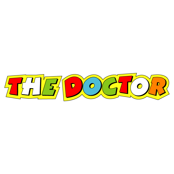 Autocollant / Sticker pilote moto ROSSI 46 THE DOCTOR