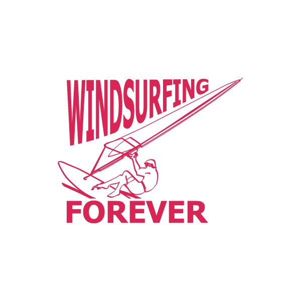 Autocollant / Sticker Dessin Windsurf Forever