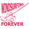 Autocollant / Sticker Dessin Windsurf Forever