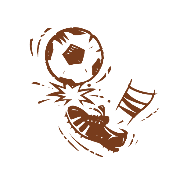 Autocollant / Sticker Dessin Football